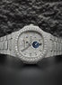 Elegant Look Fully Iced Out Moissanite Hip Hop Watch