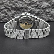 Elegant Look Fully Iced Out Moissanite Hip Hop Watch