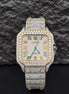 Dual Tone Expensive Moissanite Luxury Watch