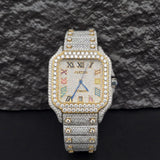 Dual Tone Expensive Moissanite Luxury Watch