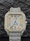 Dual Tone Expensive Moissanite Luxury Watch