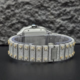 Rainbow Roman Numeral Moissanite Fancy Watch For Men's