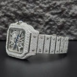 Skeleton Iced Out Moissanite Classic Wrist Watch