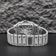 Skeleton Iced Out Moissanite Classic Wrist Watch