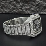 Skeleton Iced Out Moissanite Classic Wrist Watch