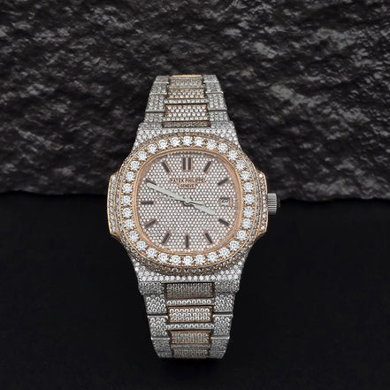 Luxury Daily Wear Moissanite Men's Watch