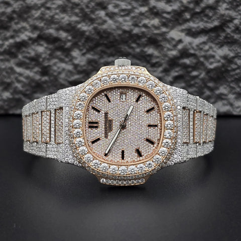 Luxury Aesthetic Moissanite Luxury Men's Watch
