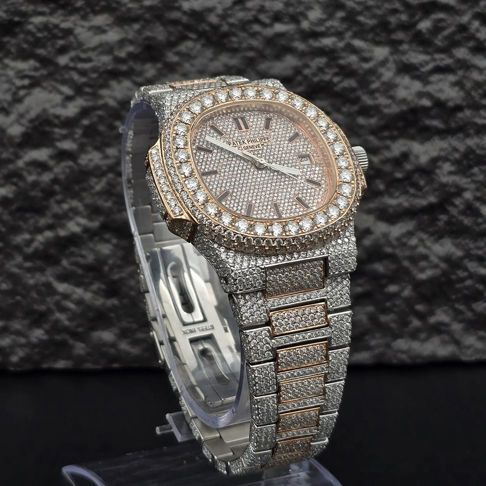 Luxury Daily Wear Moissanite Men's Watch