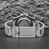 Iced Out Moissanite Rainbow Stick Rapper Style Watch