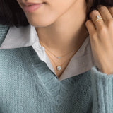 Round Cut Solitaire Moissanite Custom Pendant