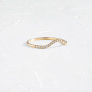 Colorless Moissanite Round Cut Unique Eternity Wedding Band