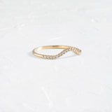 Colorless Moissanite Round Cut Unique Eternity Wedding Band