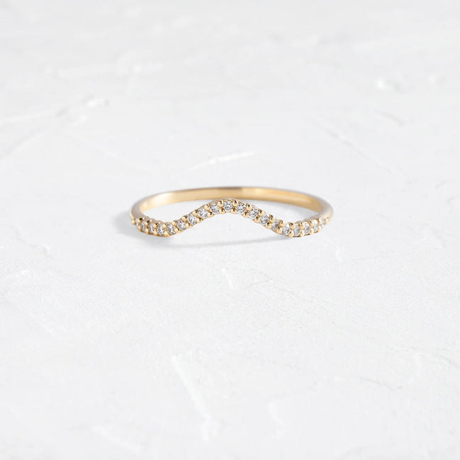 Colorless Moissanite Round Cut Unique Eternity Wedding Band