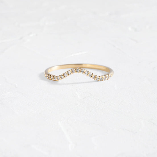 Colorless Moissanite Round Cut Unique Eternity Wedding Band