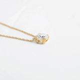 Round Cut Solitaire Moissanite Custom Pendant