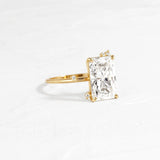 Moissanite Radiant Cut Cluster Wedding Ring For Women