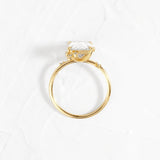 Moissanite Radiant Cut Cluster Wedding Ring For Women