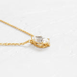 VVS1 Moissanite  Pear Cut Vintage Pendant