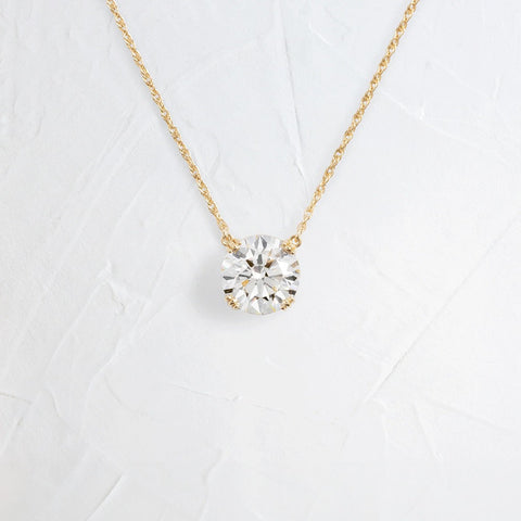 Round Cut Solitaire Moissanite Custom Pendant