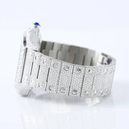 Iced Out Moissanite Skeleton Luxury Wrist Watch For Him