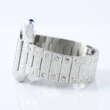 Iced Out Moissanite Skeleton Luxury Wrist Watch For Him