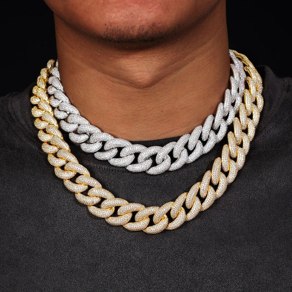 Moissanite Diamond Miami Crub Cuban Link Chain