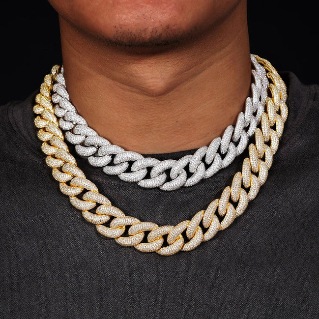 Moissanite Diamond Miami Crub Cuban Link Chain