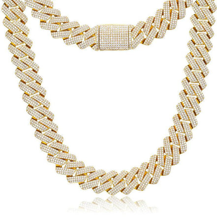 Hip Hop Moissanite Diamond Luxury Cuban Link Chain