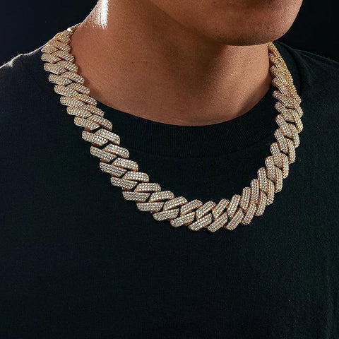 Hip Hop Moissanite Diamond Luxury Cuban Link Chain