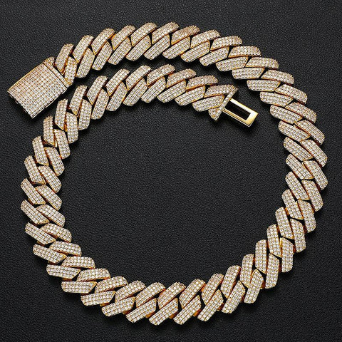 Hip Hop Moissanite Diamond Luxury Cuban Link Chain