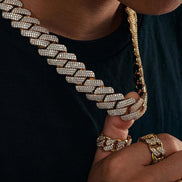 Hip Hop Moissanite Diamond Luxury Cuban Link Chain
