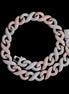 Infinity Moissanite Dual Tone Iced Out Cuban Hip Hop Chain