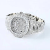 D Color Moissanite Stainless Steel Hip Hop Watch Gift For Men