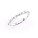 Round Cut Moissanite Eternity Wedding Ring