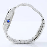 Iced Out Moissanite Skeleton Luxury Wrist Watch For Him