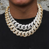 Iced Out Moissanite Diamond Bubble Chain
