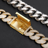 Iced Out Moissanite Diamond Bubble Chain