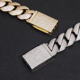 Iced Out Moissanite Diamond Bubble Chain
