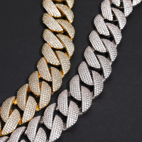 Iced Out Moissanite Diamond Bubble Chain