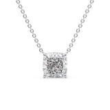 Solitaire Moissanite Cushion Cut Pendant
