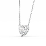 Solitaire Moissanite Heart Cut Pendant Gift For Her