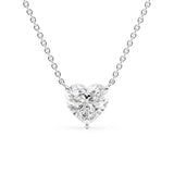Solitaire Moissanite Heart Cut Pendant Gift For Her
