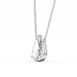 Pear Cut D Color Moissanite Solitaire Pendant