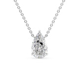 Pear Cut D Color Moissanite Solitaire Pendant