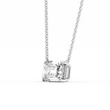 Hidden Halo VVS1 Moissnaite Diamond Emerald Cut Pendant
