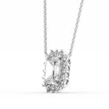 Elegant And Fancy Style Radiant Cut Moissanite Pendant