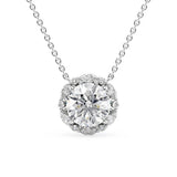 D Color Moissanite Round & Marquise Cut Unique Pendant
