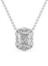 1.75CT Radiant Cut Unique Style Halo Moissanite Pendant