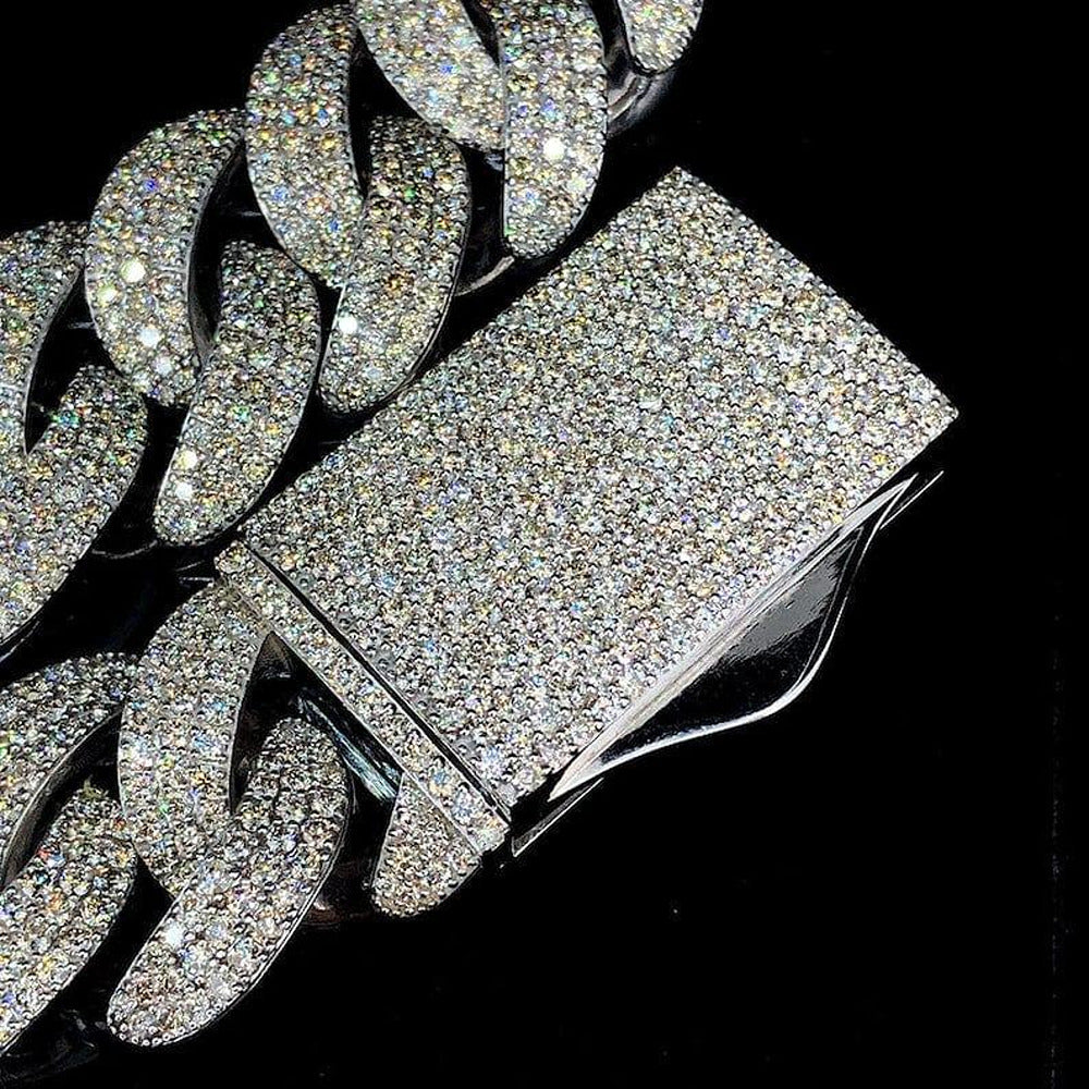 Moissanite Diamond 22mm Iced Out Hip Hop Chain For Rapper