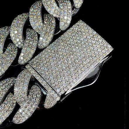 Moissanite Diamond 22mm Iced Out Hip Hop Chain For Rapper